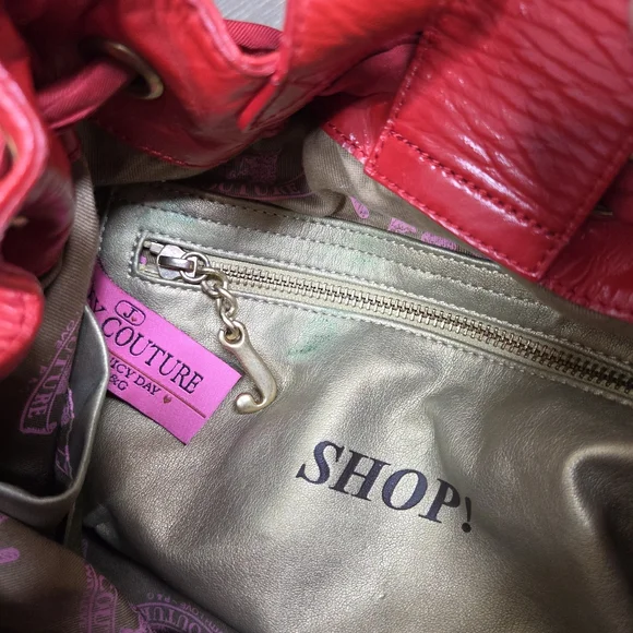 RARE Y2K Juicy Couture Cherry Velour Terry Daydreamer Weekender Bag Cherries - Picture 6 of 16